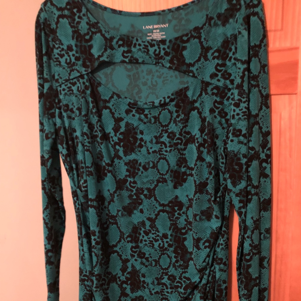 Lane Bryant Keyhole Blouse Brand New